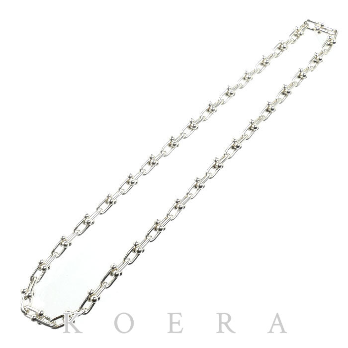 TIFFANY&Co. ティファニー シルバー925 ハードウェア スモール リンク  ネックレス 60153093 42.6g 45cm レディース【中古】