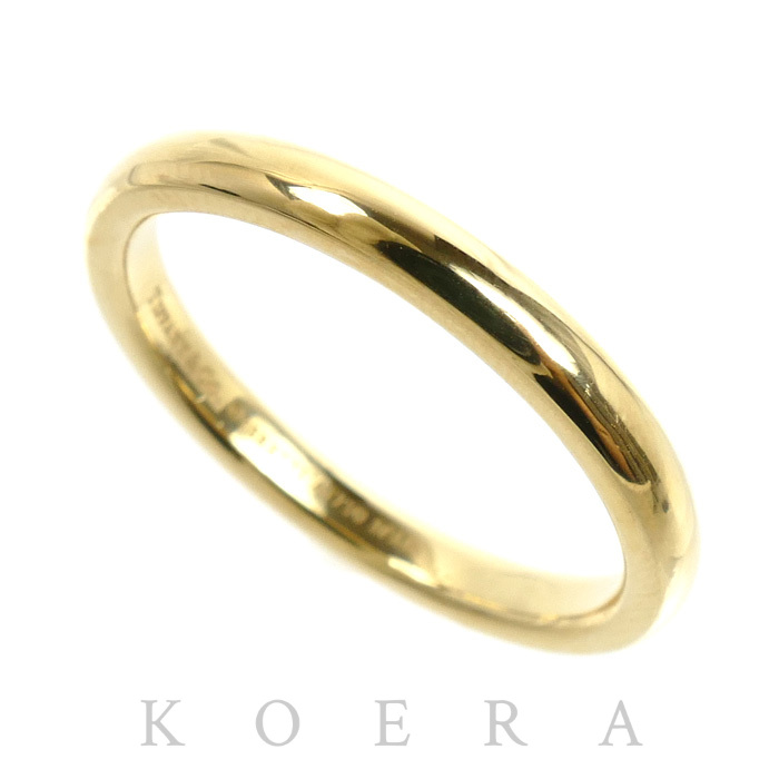 TIFFANY&Co. ティファニー K18YG イエローゴールド クラシックバンド リング・指輪 17号 4.4g メンズ【中古】【美品】