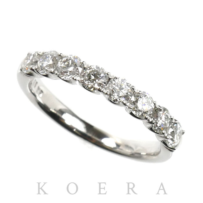 Ponte Vecchio ポンテヴェキオ K18WG ホワイトゴールド リング・指輪 ダイヤモンド0.70ct 9号 3.0g レディース【中古】【美品】