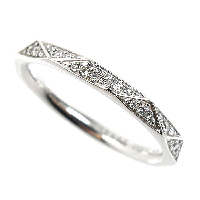 GRAFF グラフ K18WG ホワイトゴールド ローレンスグラフ シグネチャー リング・指輪 RGR445 ダイヤモンド 9.5号 2.5g レディース【中古】【美品】