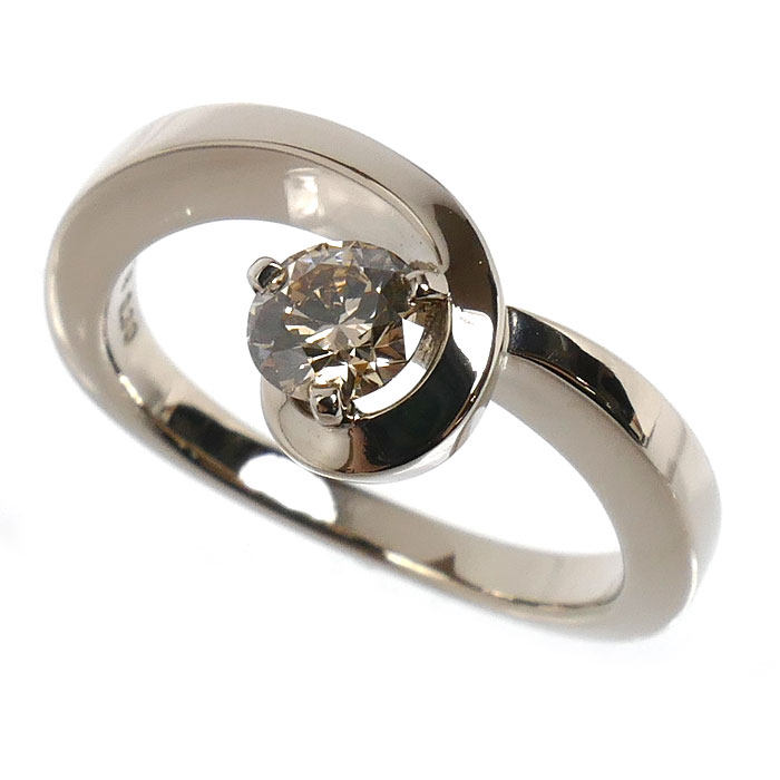 KASHIKEY カシケイ K18BG フロート リング・指輪 ダイヤモンド0.30ct 11号 5.0g レディース【中古】【美品】