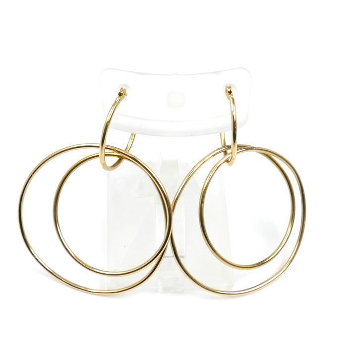 STAR JEWELRY スタージュエリー K18YG イエローゴールド ピアス 4.4g レディース【中古】