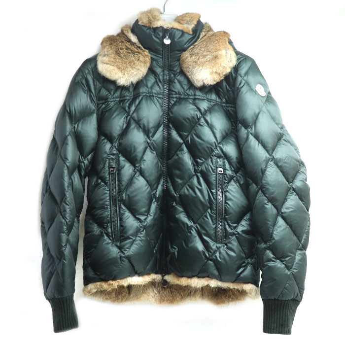 MONCLER モンクレール BASTOGNE バストーニュ リバーシブル ダウンジャケット カーキ 320914140315 2 メンズ【中古】