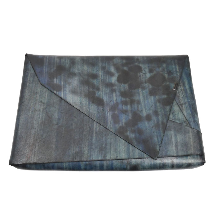 所作 Shosa ブライドル クラッチバッグ ブルー系 メンズ【中古】