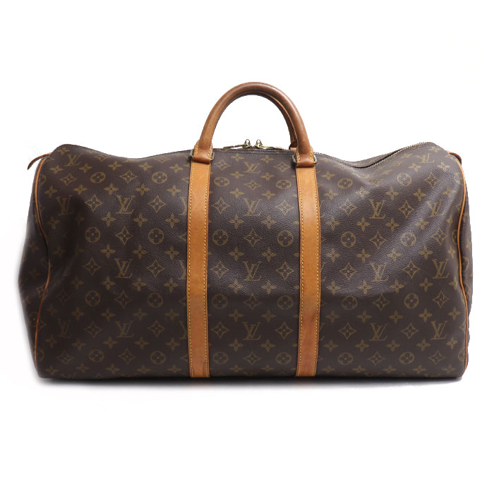 LOUIS VUITTON ルイ・ヴィトン キーポル55 ボストンバッグ モノグラム ブラウン M41424 ユニセックス【中古】