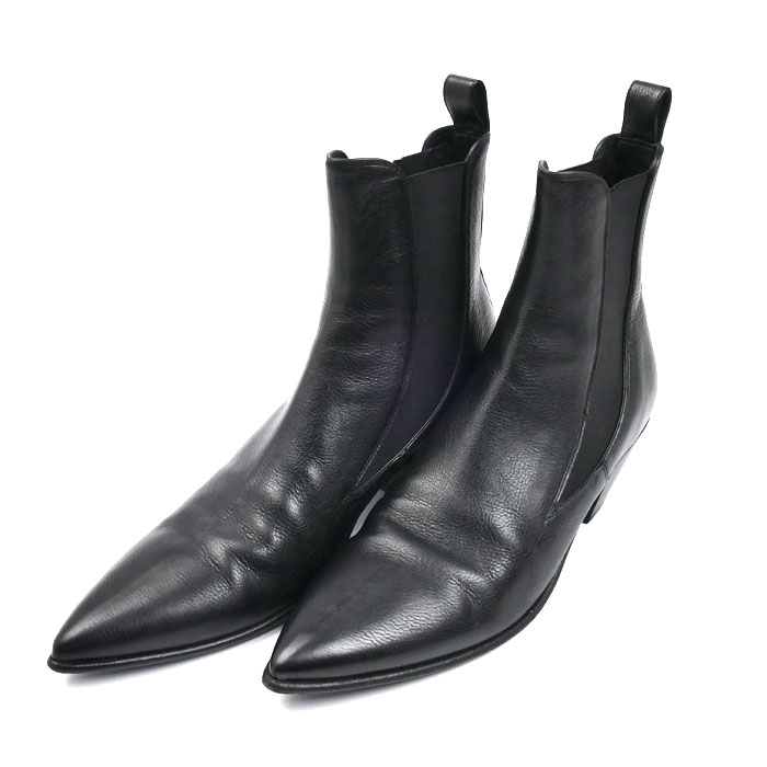 SAINT LAURENT サンローラン サイドゴアブーツ ブーツ ブラック 685837 0ZZ00 1000 41 メンズ【中古】