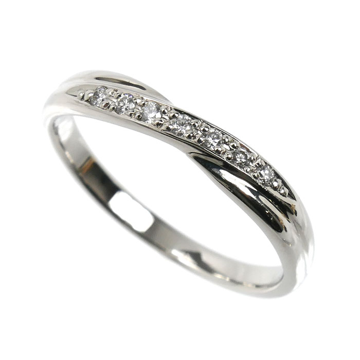 Pt999 Something Blue リング・指輪 ダイヤモンド 13号 3.5g レディース【中古】【美品】