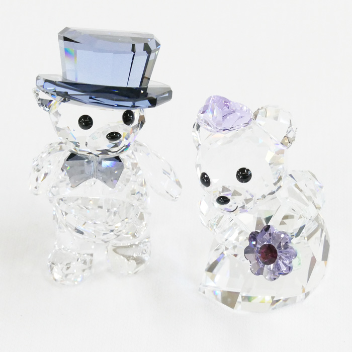 SWAROVSKI スワロフスキー Krisベア あなたとわたし オブジェ 1096736【中古】