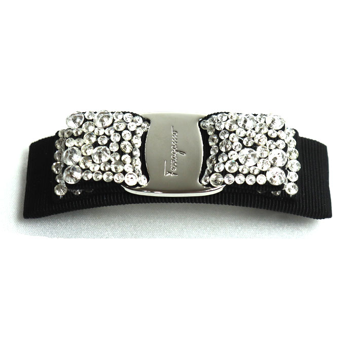 Salvatore Ferragamo サルヴァトーレフェラガモ ヴァラ リボン バレッタ 342759 524894 レディース【中古】【美品】