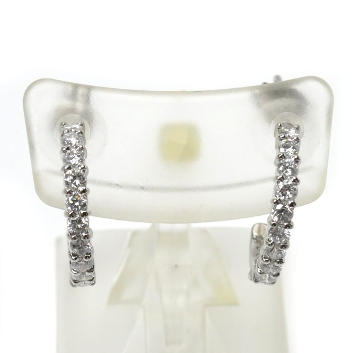 Pt900プラチナ ピアス ダイヤモンド0.25ct/0.26ct 2.6g レディース【中古】