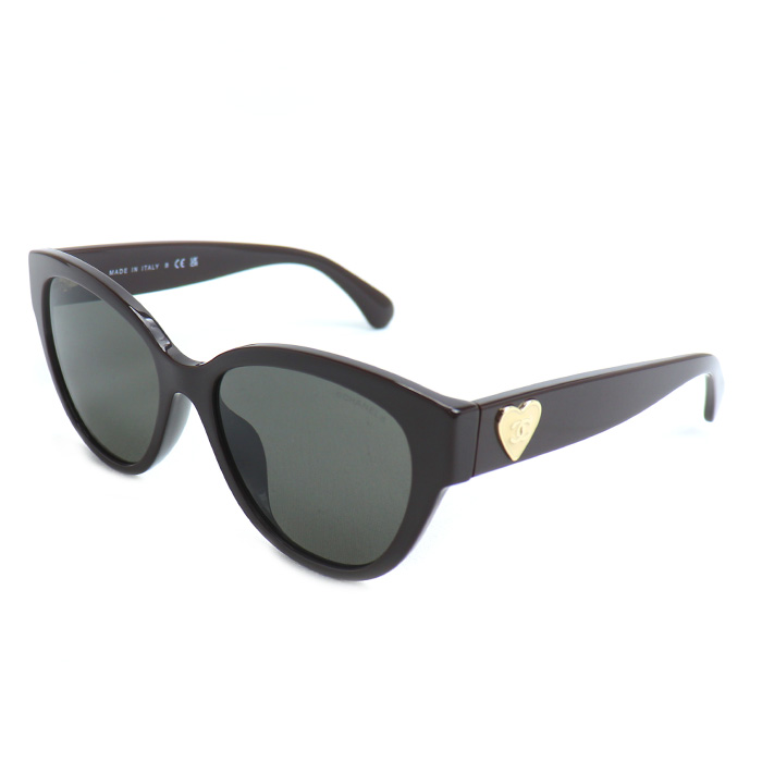 CHANEL シャネル サングラス ブラウン ブラック 5477-A C.1704/3 レディース 56□18 140 3N【中古】