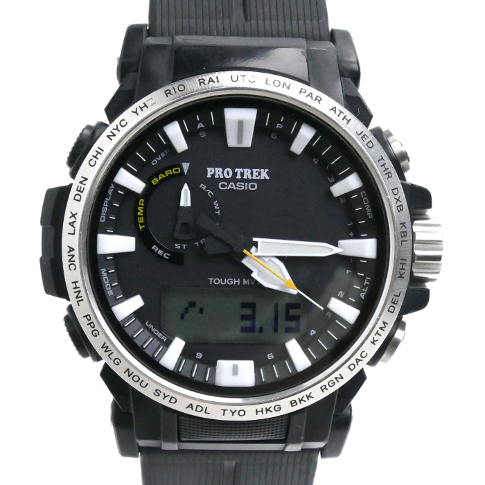 CASIO カシオ プロトレック クライマー ライン 腕時計 ソーラー PRW-61-1AJF メンズ【中古】