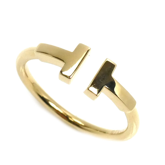 TIFFANY&Co. ティファニー K18YG イエローゴールド Tワイヤー リング・指輪 60147340 11号 2.9g レディース【中古】