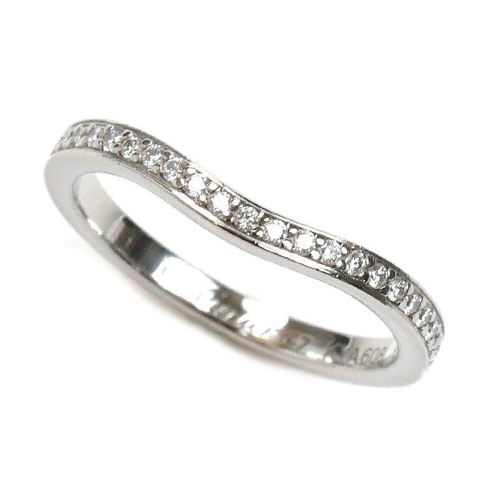 CARTIER カルティエ Pt950プラチナ バレリーナ ウェディング リング・指輪 B4093047 ダイヤモンド 7号 47 2.8g レディース【中古】【美品】
