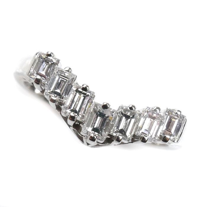 TASAKI タサキ Pt900プラチナ リング・指輪 ダイヤモンド0.64ct 10.5号 4.1g V字 レディース【中古】【美品】