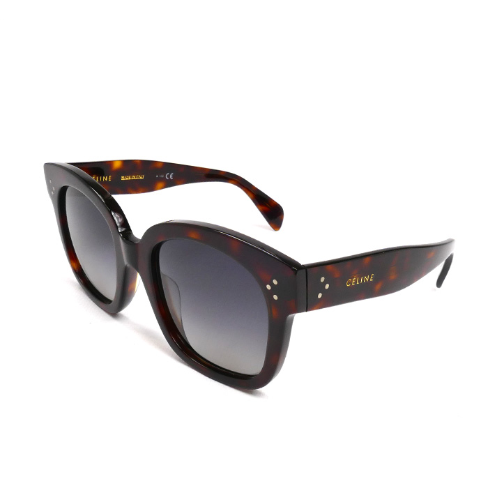 CELINE セリーヌ サングラス デミブラウン CL40002U 54D 54□22 145 3P レディース【中古】