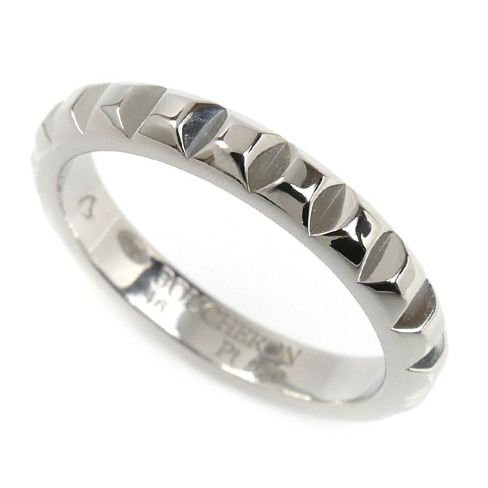 Boucheron ブシュロン Pt950プラチナ キャトル クルドパリ ミディアム リング・指輪 JAL00109 6号 46 4.0g レディース【中古】【美品】