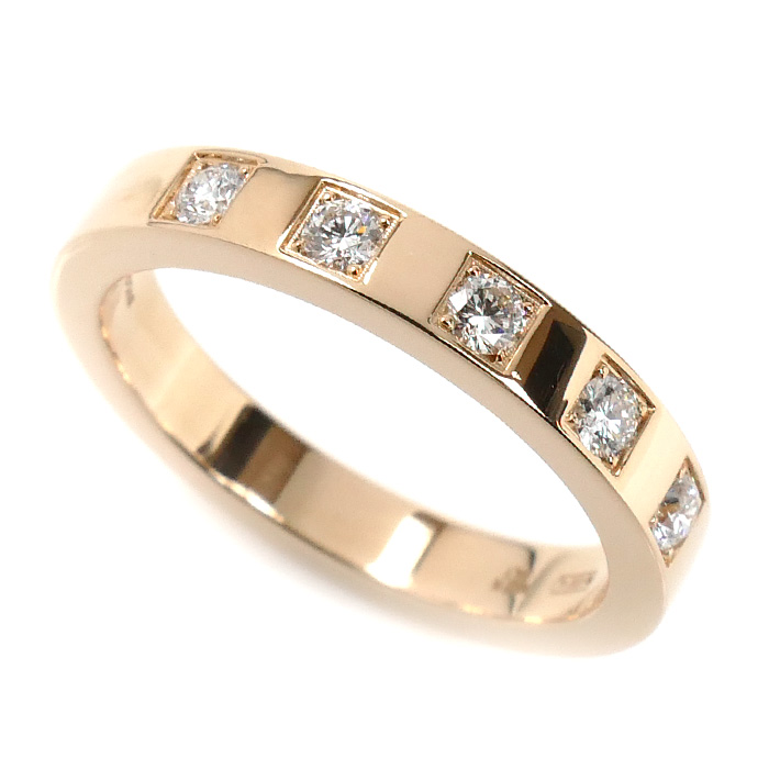BVLGARI ブルガリ K18PG ピンクゴールド マリーミー リング・指輪 355770 ダイヤモンド 9号 4.1g レディース【中古】【美品】