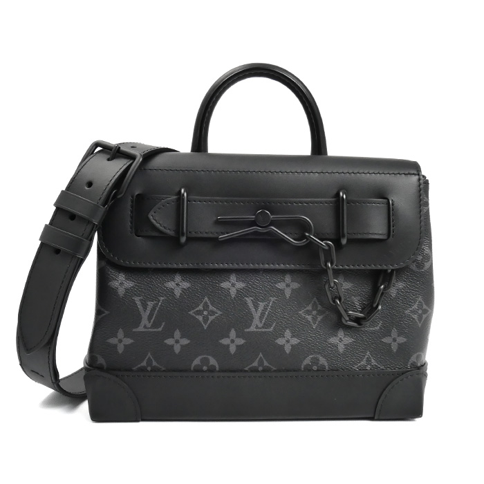 LOUIS VUITTON ルイ・ヴィトン スティーマー PM 2Wayショルダーバッグ モノグラム･エクリプス ブラック M46953 メンズ【中古】