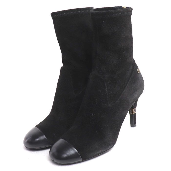 CHANEL シャネル アンクル ブーツ ブーツ ブラック G39406 Y56130 943005 36 レディース【中古】