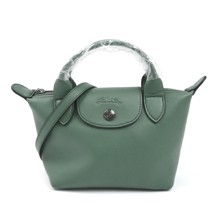 Longchamp ロンシャン ル プリアージュ エクストラ XS 2Wayショルダーバッグ グリーン L150098 レディース【未使用】【買取品】