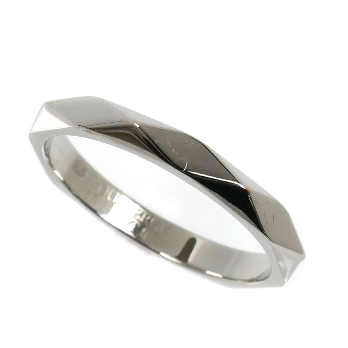 Boucheron ブシュロン Pt950プラチナ ファセット リング ミディアム リング・指輪 JAL00014 16.5号 57 5.1g レディース【中古】【美品】