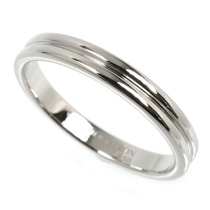 Boucheron ブシュロン Pt950プラチナ ゴドロン リング・指輪 JAL00113 20号 61 5.8g ユニセックス【中古】【美品】