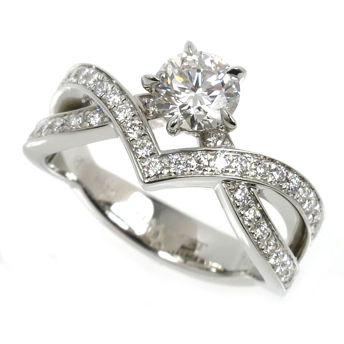 Chaumet ショーメ Pt950プラチナ ジョゼフィーヌ アムール デグレット リング・指輪 J84089 ダイヤモンド0.50ct 8号 5.8g レディース【中古】【美品】