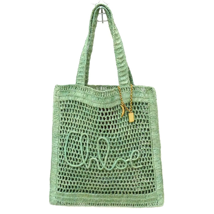 Chloe クロエ Summer Bananaトート トートバッグ Tea Leaf Green CH25US901P0838M レディース【中古】【美品】