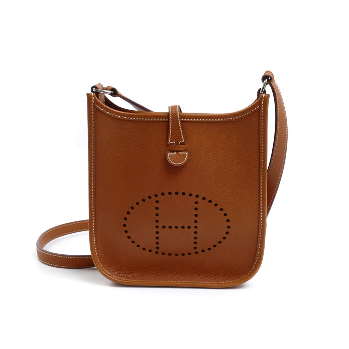 HERMES エルメス エヴリンTPM エプソン ショルダーバッグ ブラウン □H刻印（2004） レディース【中古】