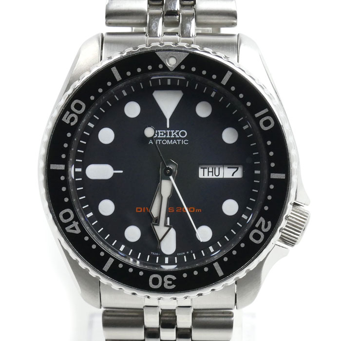 SEIKO セイコー ブラックボーイ ダイバーズ 腕時計 自動巻き SKX007K2/7S26-0020 海外モデル メンズ【中古】