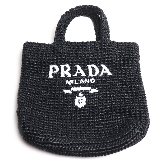 PRADA プラダ スモール クロシェ  トートバッグ ブラック 1BG422 レディース【中古】
