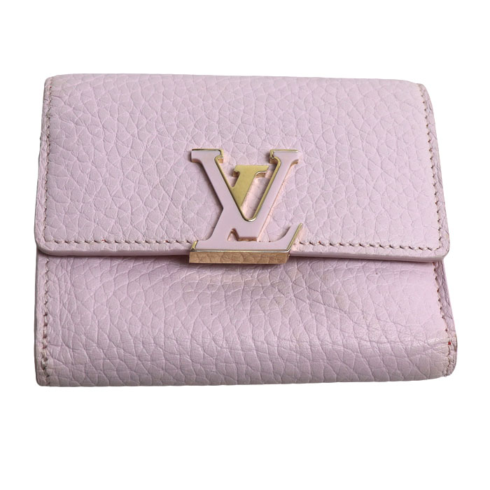 LOUIS VUITTON ルイ・ヴィトン ポルトフォイユ・カプシーヌXS 三つ折り財布 ピンク M81420 レディース【中古】