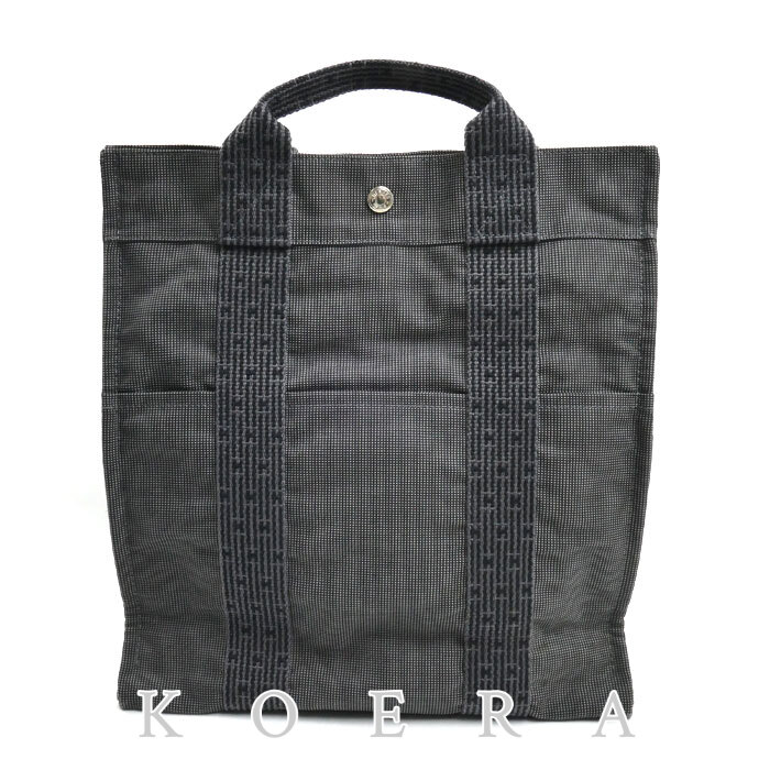 HERMES エルメス エールラインアドMM リュック・デイパック グレー レディース【中古】