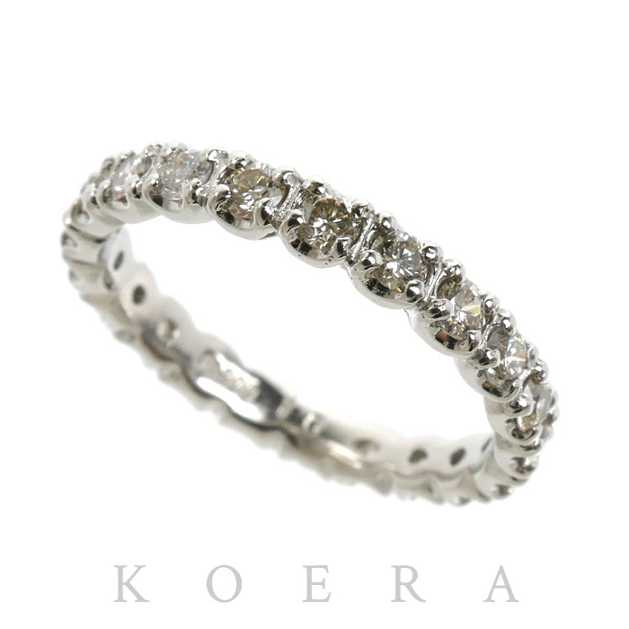 Pt900プラチナ フルエタニティ リング・指輪 ダイヤモンド1.0ct 10.5号 3.4g レディース【中古】