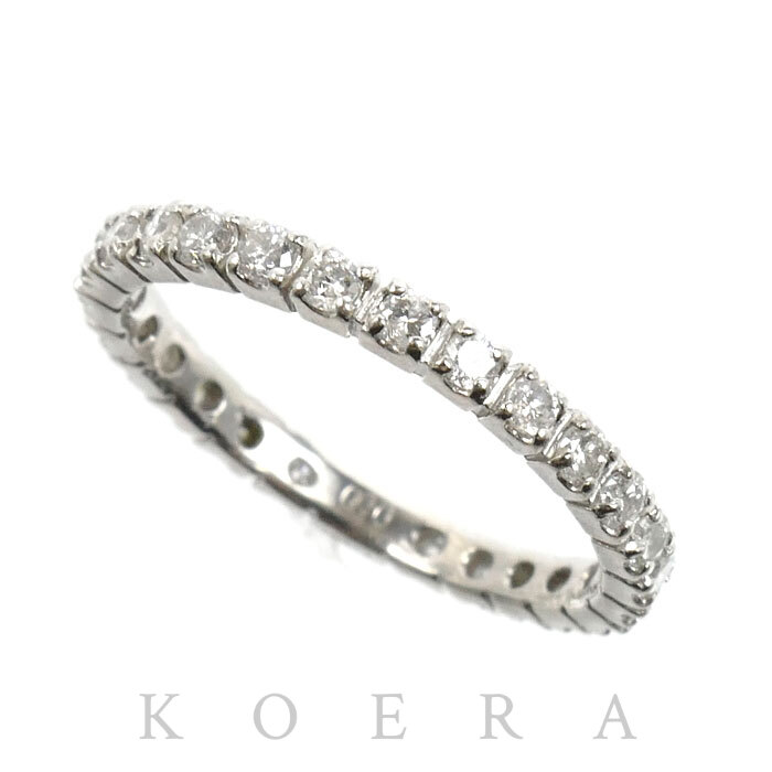Pt900プラチナ フルエタニティ リング・指輪 ダイヤモンド0.50ct 8号 2.1g レディース【中古】