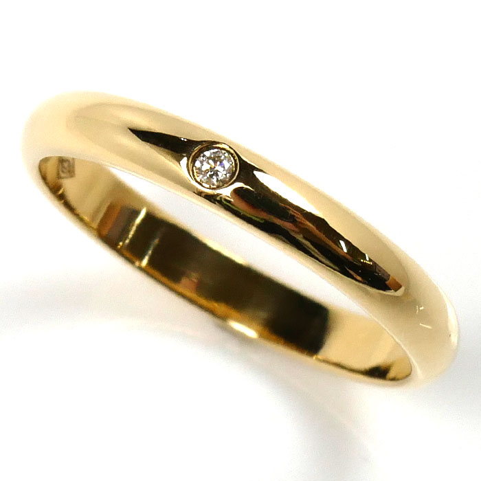 CARTIER カルティエ K18YG イエローゴールド 1895 ウェディング リング・指輪 B4057648 ダイヤモンド 8号 48 2.1g ダイヤモンド レディース【中古】【美品】