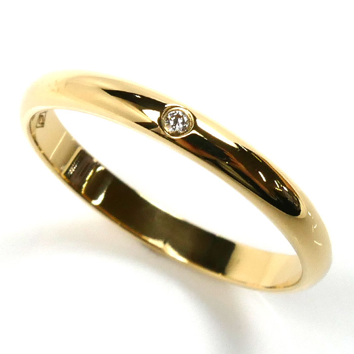 CARTIER カルティエ K18YG イエローゴールド 1895 ウェディング リング・指輪 B4057655 ダイヤモンド 14.5号 55 2.3g ダイヤモンド レディース【中古】【美品】