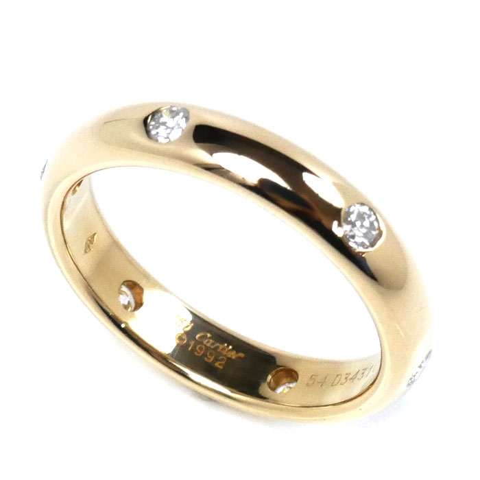 CARTIER カルティエ K18YG イエローゴールド ステラ 6Pダイヤ リング・指輪 ダイヤモンド 13.5号 54 5.3g レディース【中古】【美品】