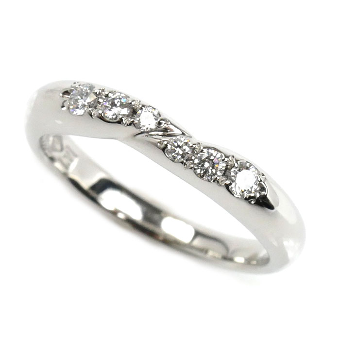 ROYAL ASSCHER ロイヤル・アッシャー Pt950プラチナ リング・指輪 ダイヤモンド 8号 4.7g レディース【中古】