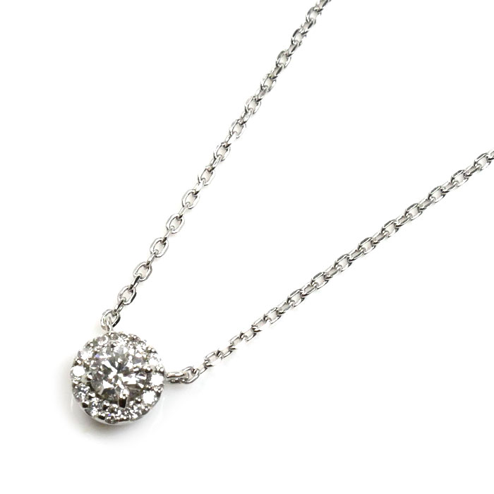 Vendome Aoyama ヴァンドーム青山 Pt950/Pt850 プラチナ グレース  ネックレス ダイヤモンド0.19ct 2.4g 40cm レディース【中古】