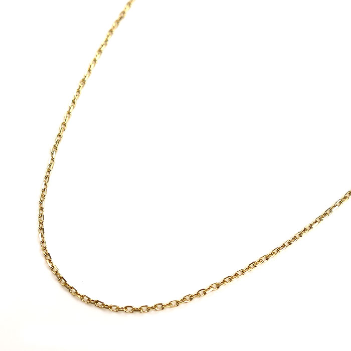 MIKIMOTO ミキモト K18YG イエローゴールド カット小豆 ネックレス 2.1g 50cm レディース【中古】