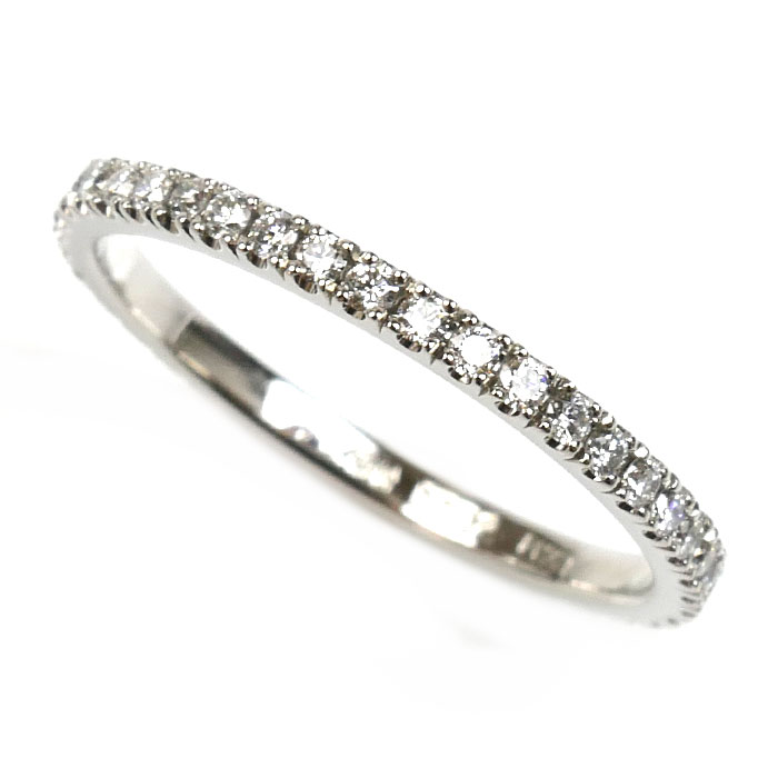 AHKAH アーカー Pt900プラチナ フルエタニティ ティナ リング・指輪 VC0737310200 ダイヤモンド0.32ct 9号 1.6g レディース【中古】【美品】