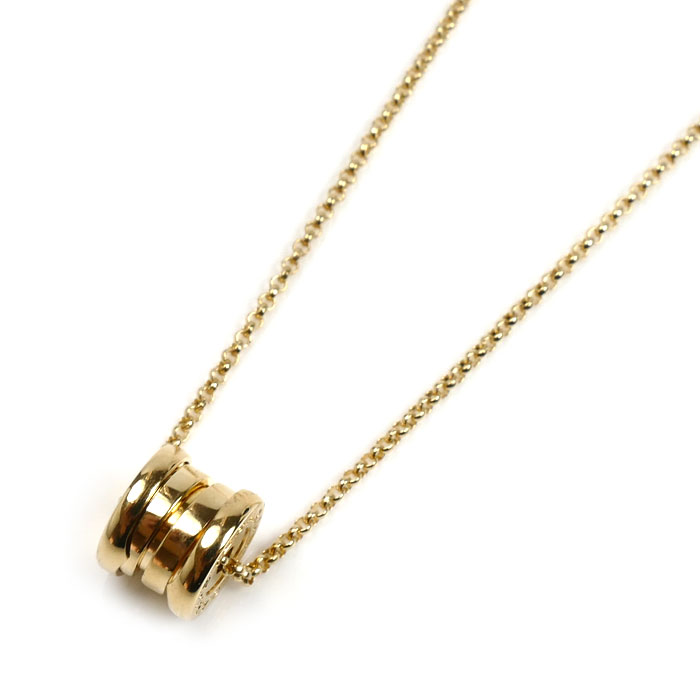 BVLGARI ブルガリ K18YG イエローゴールド B-ZERO1 ビーゼロワン  ネックレス 359730 7.1g 38/42/45cm レディース【中古】【美品】