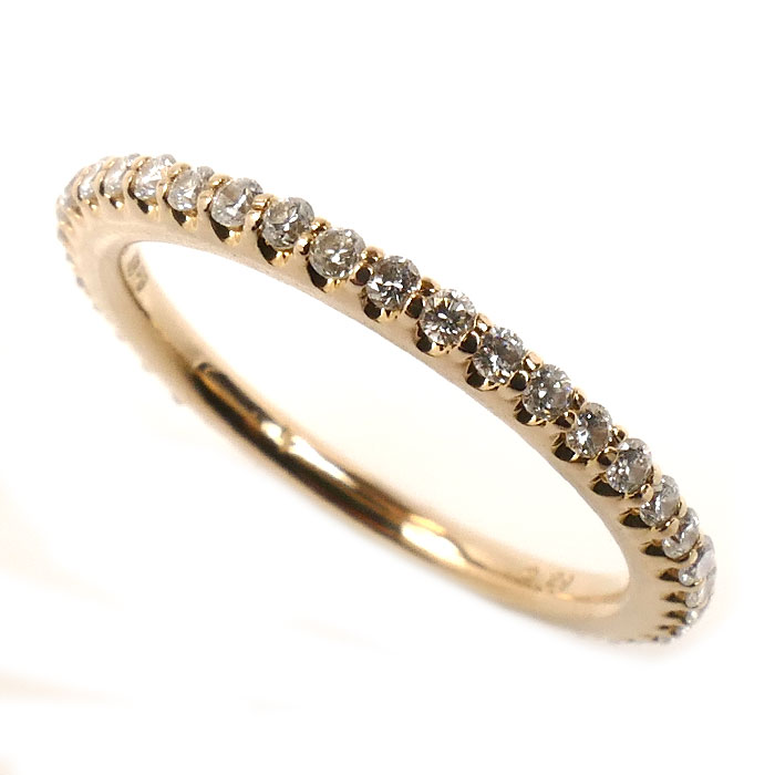 Ponte Vecchio ポンテヴェキオ K18PG ピンクゴールド フルエタニティ ダイヤ リング・指輪 GL0009R010WDPG ダイヤモンド0.29ct 5号 1.6g レディース【中古】【美品】