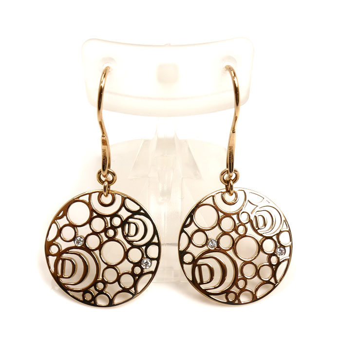 Damiani ダミアーニ K18PG ピンクゴールド ダイヤ ダミアニッシマ ピアス ダイヤモンド 6.0g レディース【中古】