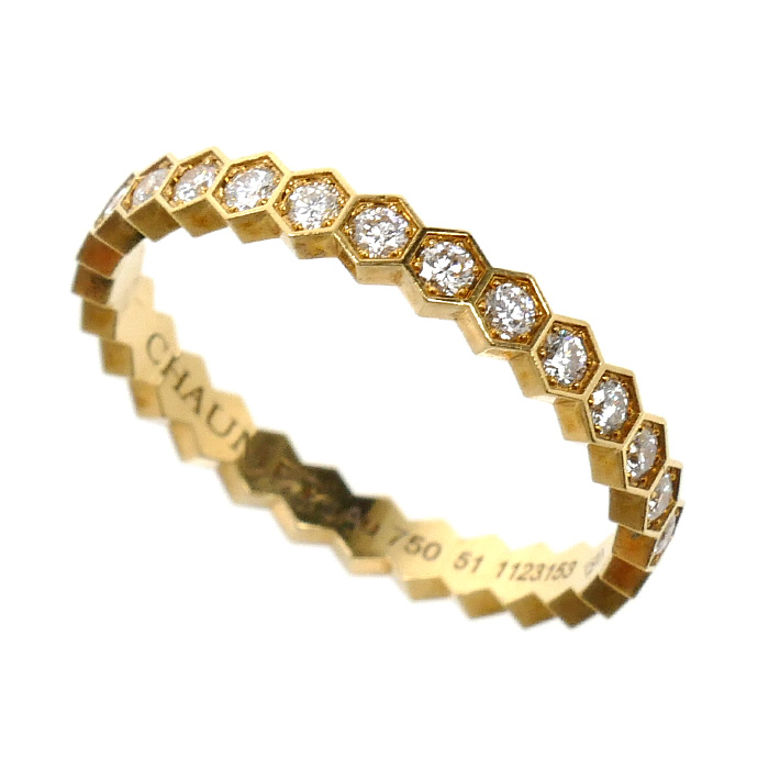 Chaumet ショーメ K18YG イエローゴールド ビーマイラブ ダイヤ  リング・指輪 081934 ダイヤモンド 10.5号 51 1.6g レディース【中古】