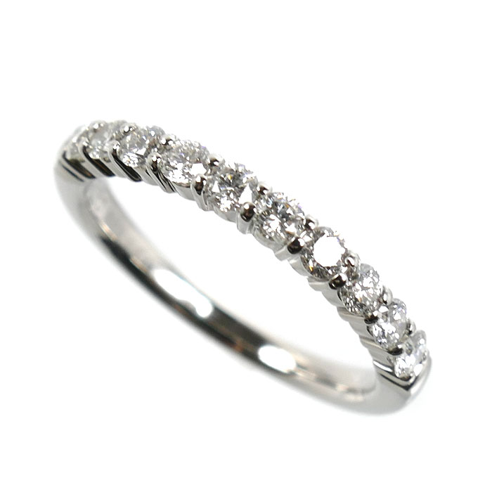 Vendome Aoyama ヴァンドーム青山 Pt950プラチナ ハーフエタニティ リング・指輪 ダイヤモンド0.40ct 7号 2.9g レディース【中古】【美品】