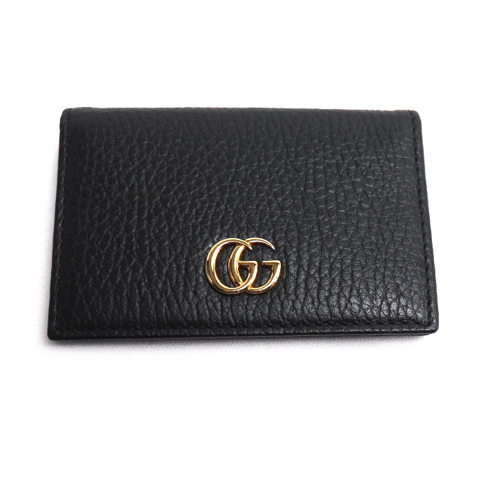 GUCCI グッチ GGマーモント カードケース ブラック 474749 メンズ【中古】【美品】