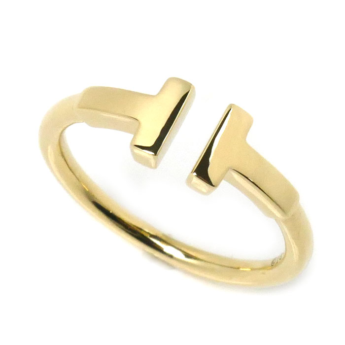 TIFFANY&Co. ティファニー K18YG イエローゴールド Tワイヤー リング・指輪 60147354 10号 3.1g レディース【中古】【美品】